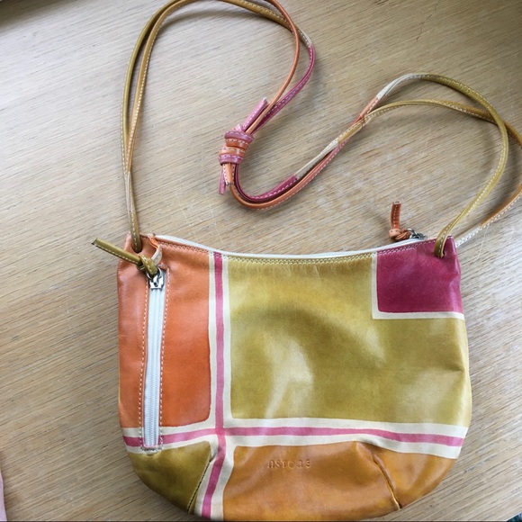 🇮🇹 Astore Leather Retro Geometric Dyed Purse - Picture 11 of 11